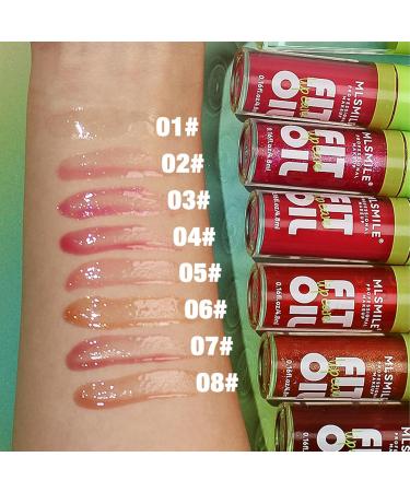 Buy Lip Oil Glaze #07 - Hydrating Lip Glow Oil | Shiny Transparent Gloss for Plump Smooth Lips - Long Lasting & Non-Sticky - Buy Online on GoSupps.com
