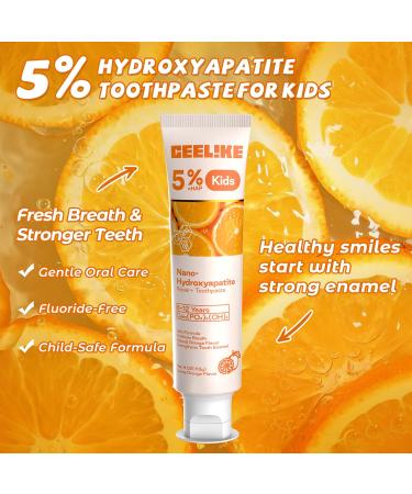 CEELIKE Kids Toothpaste 5% Hydroxyapatite for Mineral & Remineralization Care Natural Sweetness & Herbal Protection 113g (1) - Buy Online on GoSupps.com
