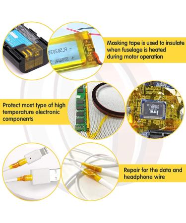 10 Rolls Heat Resistant Sublimation Tapes - 10mm X 33m - Ideal for Heat Press, Electronics, Soldering - Adhesive Vinyl, No Residue - Buy Online on GoSupps.com