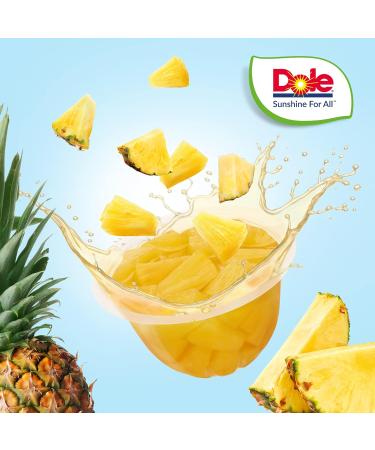 Dole Pineapple in Juice Fruit Pots 20 x 113g | Fresh Chunks, No Added Sugar | Healthy Snack for Breakfast, Dessert or Recipes - Buy Online on GoSupps.com