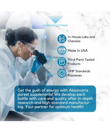 Absonutrix Lycopene Complex- 50 mg 4 Oz Bottle 200 Highly Potent Servings Pure Ingredients Third-Party Tested Quick Absorption GMP-Certified Non-GMO Cruelty-Free Products Made in USA - Buy Online on GoSupps.com