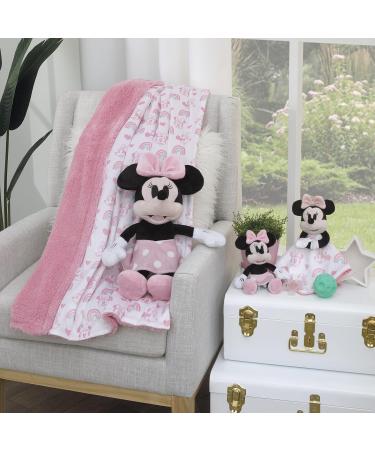 Buy Disney Minnie Mouse Plush Stuffed Animal & Pacifier Buddy - White Pink Black Polka Dot Skirt - International Shipping Available! - Buy Online on GoSupps.com