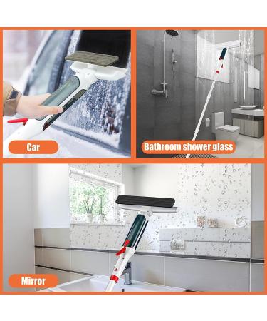 Fieploom Window Cleaning Kit with Sprayer & 60-inch Extension Pole - 2023 Upgrade for Windows, Mirrors, Shower Glass, Cars - Includes Distinct Clean Water and Sewage Containers - Buy Online on GoSupps.com