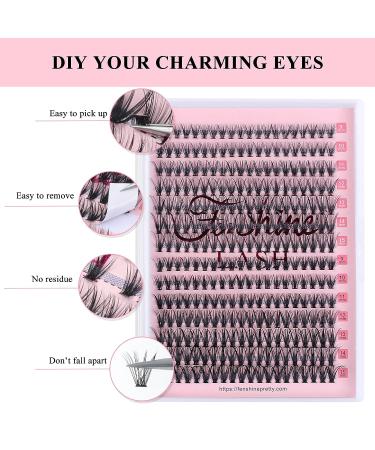 280pcs Fenshine Cluster Eyelash Extensions | Mixed 30D+40D | 0.07D Curl | 9-15mm | Soft Individual Lashes | Natural False Eyelashes - Buy Online on GoSupps.com