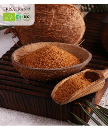 Frisafran Organic Coconut Blossom Sugar - 1kg | Premium Coconut Sugar for Baking & Sweetening - Buy Online on GoSupps.com
