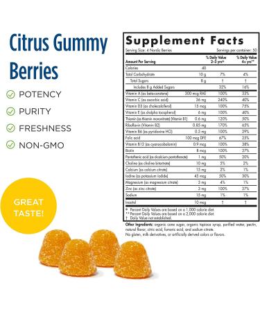 Nordic Naturals Multivitamin Gummies - 200 Original Flavor Nordic Berries - Buy Online on GoSupps.com