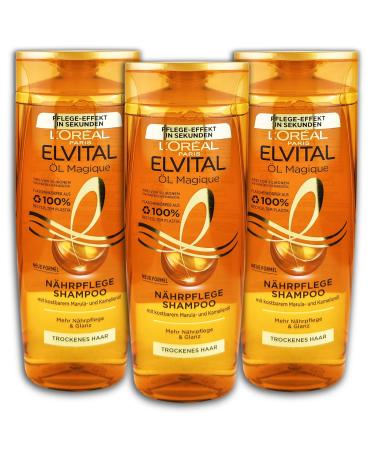 L'OR AL Elvital Magic Oil Shampoo for Dry Hair 3 x 300 ml