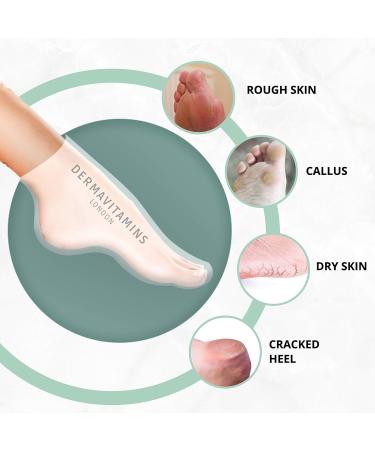 Dermavitamins Advanced Exfoliating Foot Mask Bag - Repair Dry Feet | Effective Foot Care Solution - Buy Online on GoSupps.com