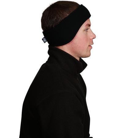 Turtle Fur Original Fleece Ear Band Headband - Black | Triple-Layer Shaped, One Size - Buy Online on GoSupps.com