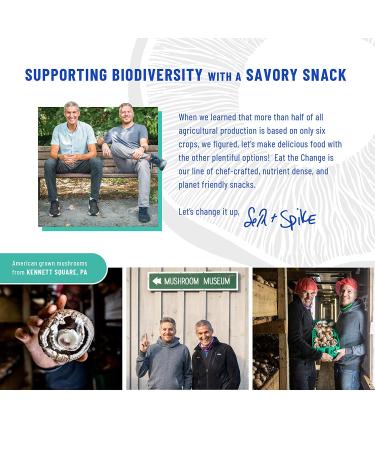 EAT THE CHANGE Mushroom Jerky Variety Pack - 5 Organic Chef Crafted 2oz Bags | 150 Calories or Less | Planet Based | 5 Flavor Variety Pack - Buy Online on GoSupps.com