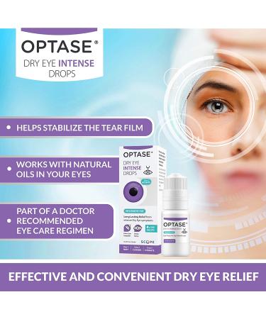 OPTASE Dry Eye Intense Drops - Preservative Free Artificial Tears for Severe Dry Eye Relief - .33 fl oz Multi-dose Bottle - Hydrate and Soothe Dry Eyes - 300 Doses - Buy Online on GoSupps.com