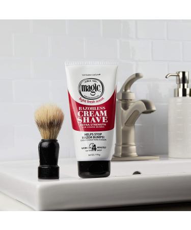 SoftSheen-Carson Magic Razorless Shaving Cream for Men - Extra Strength Hair Removal Cream for Coarse Beards - 6 oz Depilatory Cream - Works in 4 Minutes - Pack of 1 - Buy Online on GoSupps.com