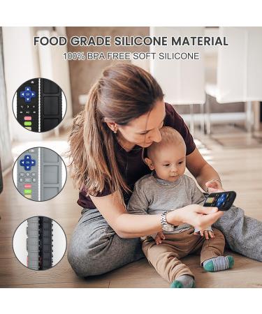 Remote-Controlled Silicone Bathing Toys for 3-Month-Olds - Dental Aid & Soothing Bite Rings (2-Set) in Black & Gray - Buy Online on GoSupps.com