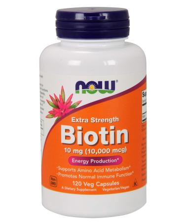 Now Foods Biotin 10 mg Extra Strength 120 Vcaps