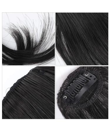 FRCOLOR Clip-in Hair Bangs Extensions - Natural Color Synthetic Hair Fringe Piece - Buy Online on GoSupps.com