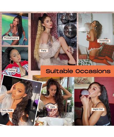 PORSMEER Ponytail Extension Claw Clip Ponytail Hair Extensions Copper Orange Natural Looking Long Curly Wavy Multi Layered Fluffy Synthetic Hairpiece for Women Girls Party Daily Wear 18inch - Buy Online on GoSupps.com