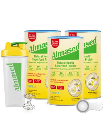 ALMASED de prote na en polvo batido natural de reemplazo de comidas y suplemento para p rdida de peso hombres y mujeres prote na para bajar de peso soporte de suplemento de GLP-1 y apoya la salud h