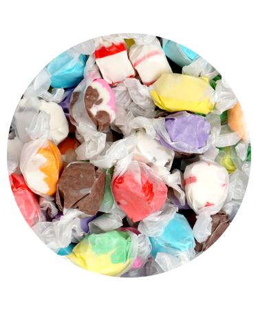 Salt Water Taffy Assorted Mix 1 Pound Bulk Bag 10 Assorted Flavors Individually Wrapped Taffy Candy Assorted Mix 10 Flavors 1 Pound