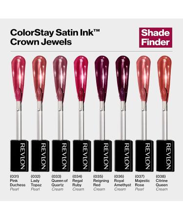 REVLON ColorStay Satin Ink Crown Jewels Pink Duchess Liquid Lipstick - Longlasting & Waterproof Lipcolor with Black Currant Seed Oil - 0.17 fl oz (Pack of 1) - Buy Online on GoSupps.com