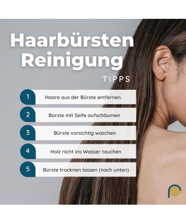 REMOS Wild Boar Bristle Hairbrush - Premium Pear Wood with Narrow Handle - Perfect for All Hair Types | International Shipping - Buy Online on GoSupps.com