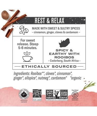 Numi Organic Tea Rooibos Chai 18 Count Box of Tea Bags Herbal Teasan Caffeine-Free Rooibos Chai 18 Count (Pack of 1) - Buy Online on GoSupps.com