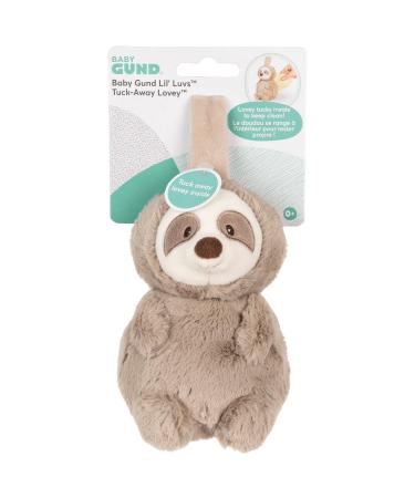 GUND Baby Lil' Luvs Tuck-Away Lovey Reese Sloth Ultra Soft Animal Plush Toy with Built-in Baby Blanket for Babies and Newborns