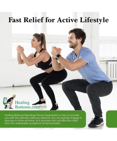 Natural Curcumin Healing Bottoms Anal Fissure Suppository - 16ct - Buy Online on GoSupps.com