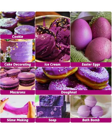 Gel Food Coloring - 80ml Taro Purple Gel Based Food Dye Vibrant Tasteless Concentrated Food Coloring for Cake Cookie Decorating Easter Egg Icing Fondant Baking Macaron - 2.71 Fl.Oz Bottles (Christmas) - Buy Online on GoSupps.com