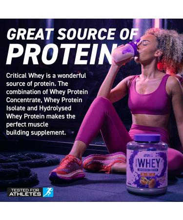 Applied Nutrition Critical Whey Protein Powder 2kg - High Protein Strawberry Milkshake Supplement with BCAAs & Glutamine - Buy Online on GoSupps.com