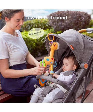 Buy Tumama Giraffe Hanging Rattle Toy - Plush Baby Stroller & Car Seat Activity Toy for Newborns (0-36 Months) - Ideal Gift for Infants - Buy Online on GoSupps.com