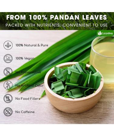 Lavendium Premium 100g (3.52oz) Pandan Leaves 100% Natural & Pure from Dried Pandan Leaves Pandan Leaf Tea No Additives No Caffeine Vegan. CA - Buy Online on GoSupps.com