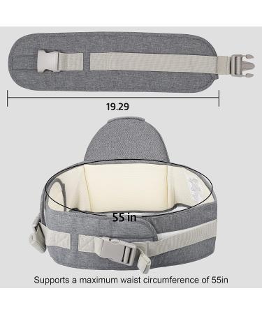 AGUDAN Waistband Extender  Ergonomic Baby Waist Extension Belt Adjustable Gy - Buy Online on GoSupps.com