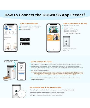 DOGNESS Automatic Cat Feeder with Camera - 1080P HD Video, Night Vision, WiFi, 2-Way Audio, Sensor Alerts (Pink) - Buy Online on GoSupps.com