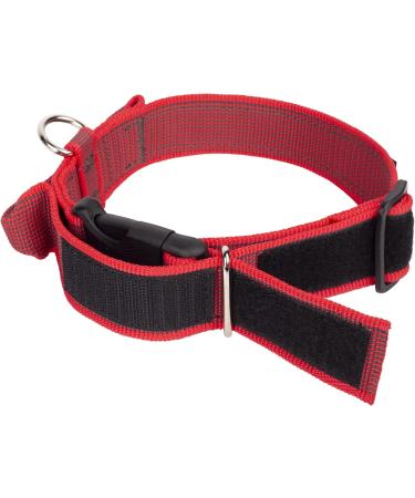 Shop Julius-K9 100HA-K-R-2015 Adjustable K9 Neck Band - Red-Gray with Handle Safety Closure 38-53 cm - International Shipping - Buy Online on GoSupps.com