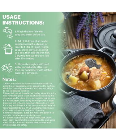 2 Pack Iron Fish Natural Iron Supplement for Anemia & Vegans Effective & Safe Cooking Tools Add to Food and Water Reduces Risk of Iron Deficiency - Buy Online on GoSupps.com