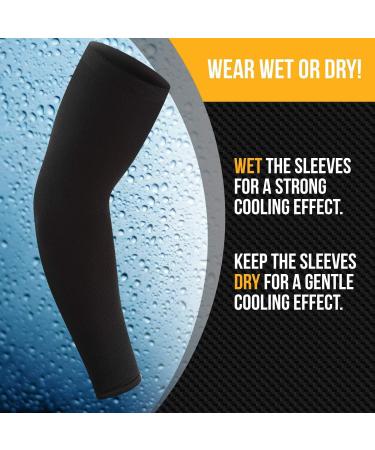 Ruiuzioong Slipproof Arm Warmers for Men & Women - Perfect for Running Cycling Hiking Golf & Basketball - 1 Pair Black - Buy Online on GoSupps.com