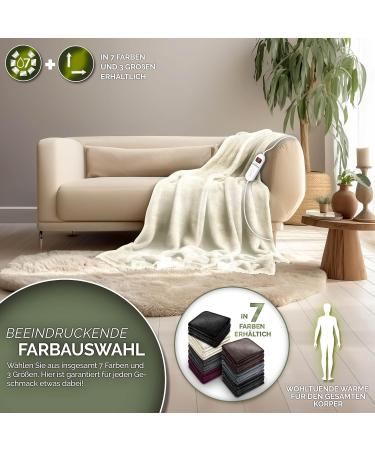 Sinnlein Heating Ceiling Blanket 180x130cm - T V S d GS Checked | Electric Cuddly Blanket with Timer 9 Temperature Levels & Washable Design | Shop Now! - Buy Online on GoSupps.com