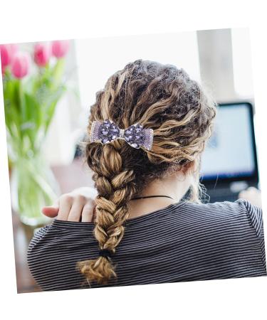MAGICLULU Purple Crystal Hairpin for Women on Back of Head Decorative Hair Clip Bride Hair Clips Rhinestone Hair Clips Crystal Hair Accessories Clips for Hair Small Hair Clips Hair Barrette - Buy Online on GoSupps.com