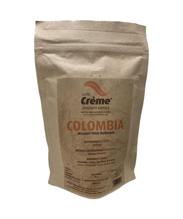 Caff Cr me Marque - 100% Arabica grains de caf - COLOMBIA Finca Bellavista - Espresso Torr faction - 250 g