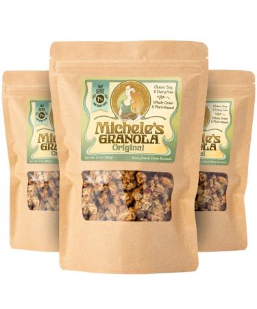 Michele's Granola Original Gluten-Free & Non-GMO, 12 Oz Package, Pack of 3 12 Ounce (Pack of 3)