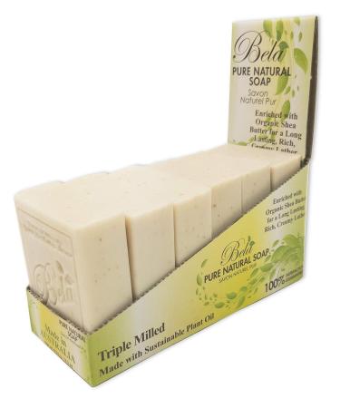 Bela Bath & Beauty Oatmeal Milk & Bran Moisturizing Soap Bars 6 Pack - 3.3 oz. Each | Gentle Formula, No Harsh Ingredients - Buy Online on GoSupps.com