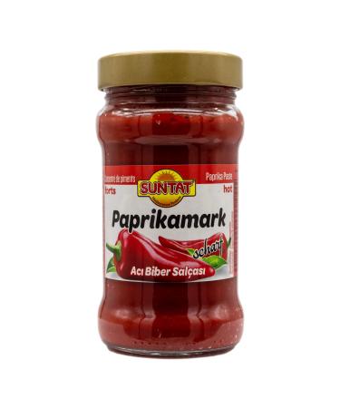 Alibabashop Suntat Papricamark Pepper Paste Sharp for Arabic and Turkish Cuisine in a Glass Jar 1 x 310 g
