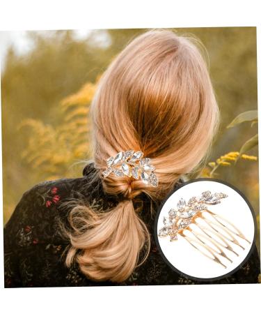 HAPINARY leaf wedding hair comb women's hair side comb hair accessories headpiece for bride hair comb hair Hair up Clip issue card bride small Japanese and Korean headgear - Buy Online on GoSupps.com