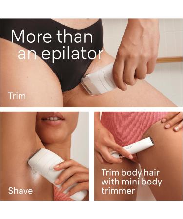 Braun Silk- pil 7 Epilator with Wide Head for Easy Hair Removal Wet & Dry Lasting Smooth Skin with Lady Shaver Head & Trimmer Comb Body Mini Shaver 7-441 White/Silver SE7-441 - Buy Online on GoSupps.com