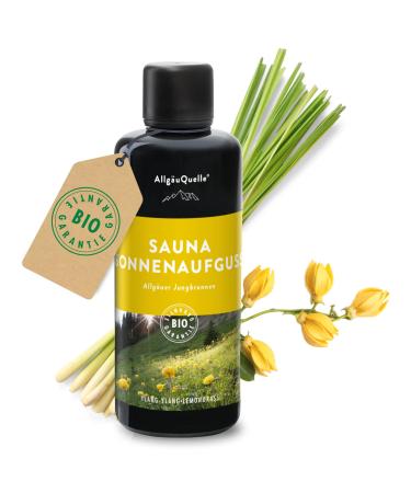 Allg uQuelle Sauna infusion with 100% organic oils Fountain of Youth Ylang-Ylang Lemongrass 100ml - Buy Online on GoSupps.com