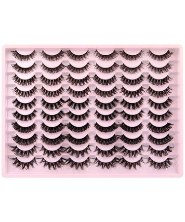 ALICE E-Russian Strip Lashes Natural Look 5 Styles Mixed Fluffy Wispy Hybrid 30 Pairs Pack - Buy Online on GoSupps.com