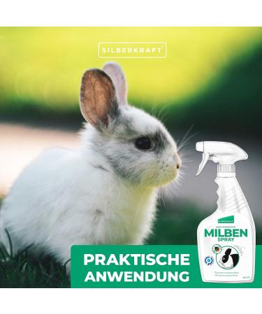 Silver Power Mite Spray for Rabbits - 500ml | Effective Anti-Mite Protection for Rabbits & Rodents - Buy Online on GoSupps.com