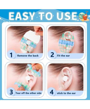 Whaline 150Pcs Waterproof Ear Covers - Soft Disposable Ear Protection for Shower Swimming Surfing & Water Sports - Buy Online on GoSupps.com