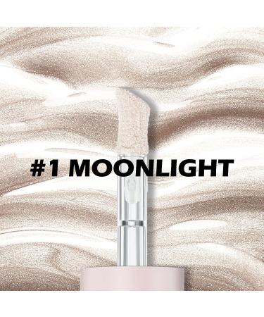 Erinde Liquid Highlighter Makeup Stick - Lightweight and Blendable Face Illuminator in Moonlight Shade - Cruelty-Free Formula for Natural Glossy Finish - Buy Online on GoSupps.com