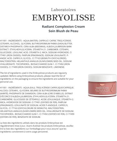 embryolisse Plumping radiant complexion cream ros - Buy Online on GoSupps.com